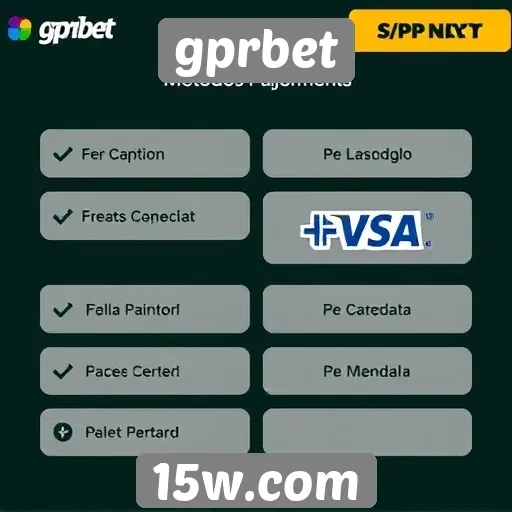 Métodos de pagamento disponíveis no gprbet